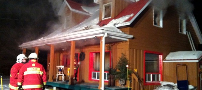Portneuf-Incendie de résidence Portneuf-Incendie de résidence