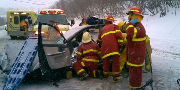 Donnacona-Accident mâchoires de vie Donnacona-Accident mâchoires de vie