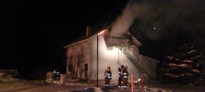 Neuville-Incendie de garage