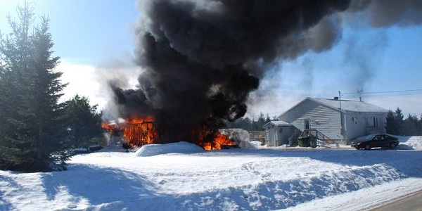 St-Basile-Incendie de garage St-Basile-Incendie de garage