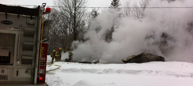 Pont-Rouge-Incendie de garage Pont-Rouge-Incendie de garage