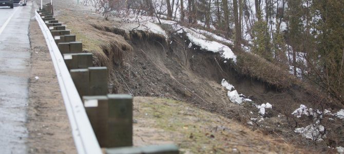 Important glissement de terrain à Donnacona