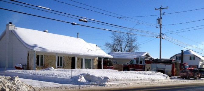 Intervention incendie à St-Raymond Intervention incendie à St-Raymond
