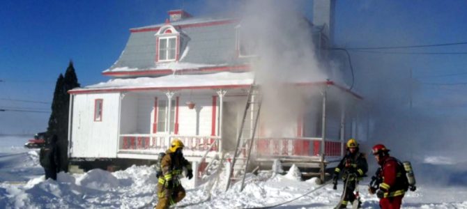 Incendie de résidence à Pont-Rouge