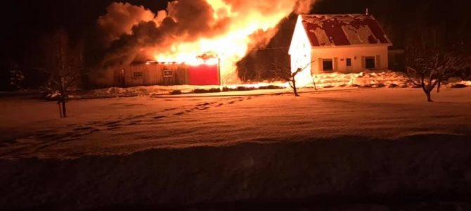 Incendie d’un garage résidentiel à St-Raymond