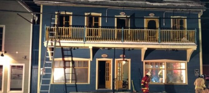 Incendie au centre-ville de St-Raymond