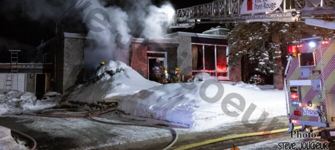 Incendie de résidence à Pont-Rouge