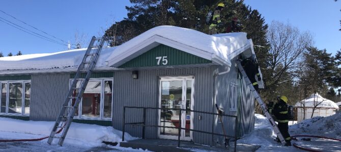 Début d&rsquo;incendie à la bibliothèque municipale de Ste-Christine d&rsquo;Auvergne