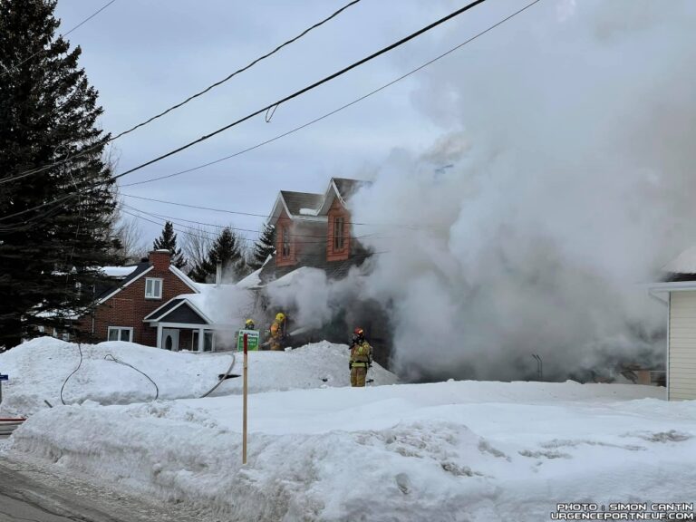 Incendie de résidence à CapSanté URGENCE PORTNEUF