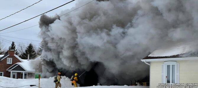 Incendie de résidence à Cap-Santé