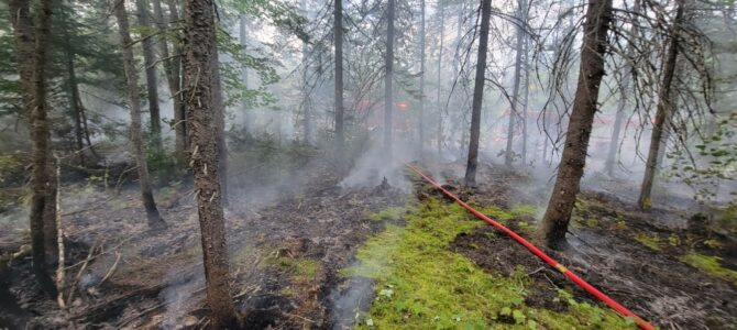 Début d&rsquo;incendie de forêt à Ste-Christine d&rsquo;Auvergne