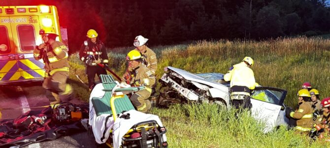 Accident de la route à Saint-Basile