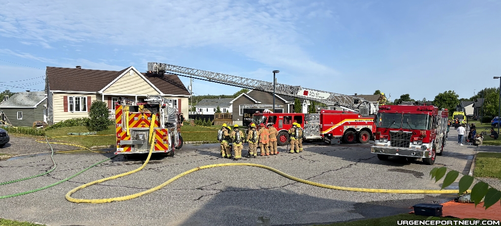Incendie de résidence à Saint-Basile