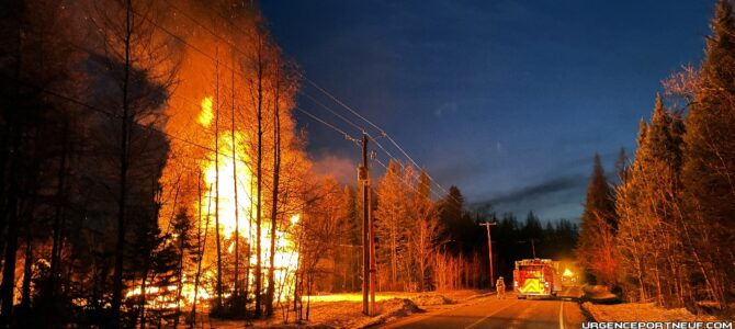Incendie de résidence à Saint-Raymond