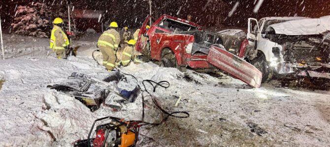 Accident de la route à Saint-Basile