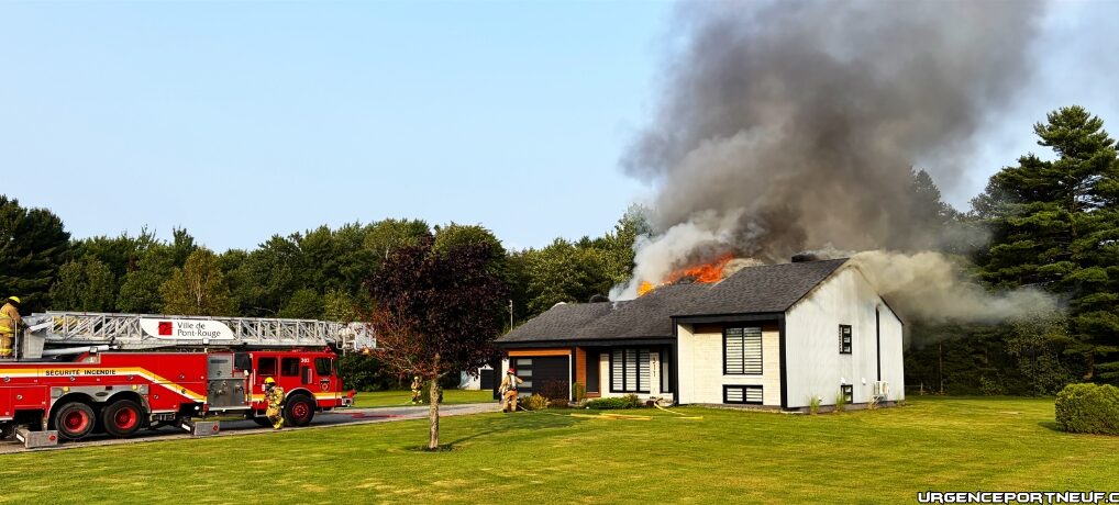 Incendie d’une résidence à Pont-Rouge