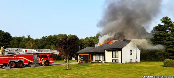 Incendie d’une résidence à Pont-Rouge
