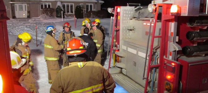Intervention incendie à Neuville
