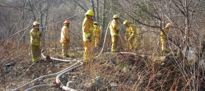 Feu de broussailles à Donnacona Feu de broussailles à Donnacona