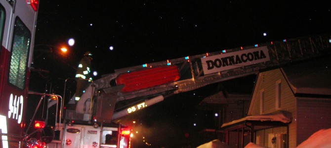 Feu de cheminée à Donnacona