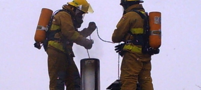 Feu de cheminée à Donnacona