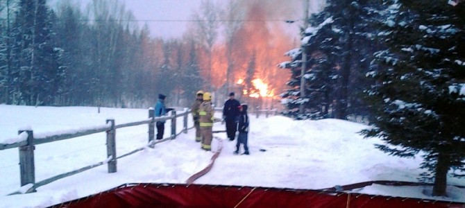 Pont-Rouge-Incendie de chalet Pont-Rouge-Incendie de chalet