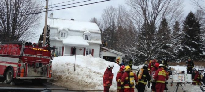 Incendie de résidence à Portneuf Incendie de résidence à Portneuf