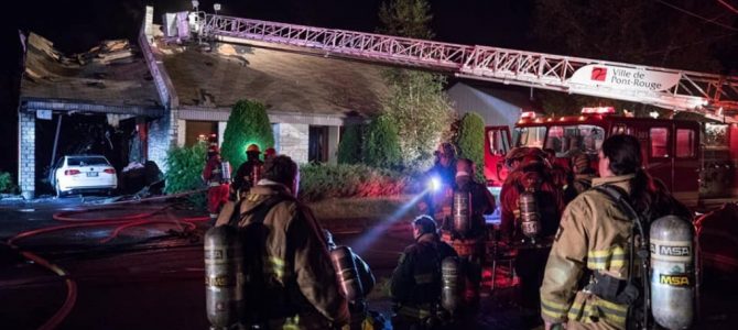 Incendie de résidence à Pont-Rouge