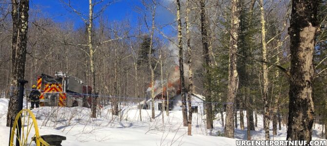 Incendie d’une cabane à sucre à Saint-Basile