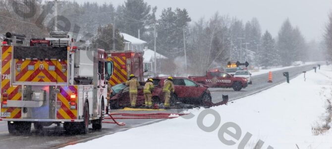Accident de la route à Saint-Basile