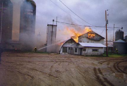 Incendie d’une ferme laitière à St-Basile